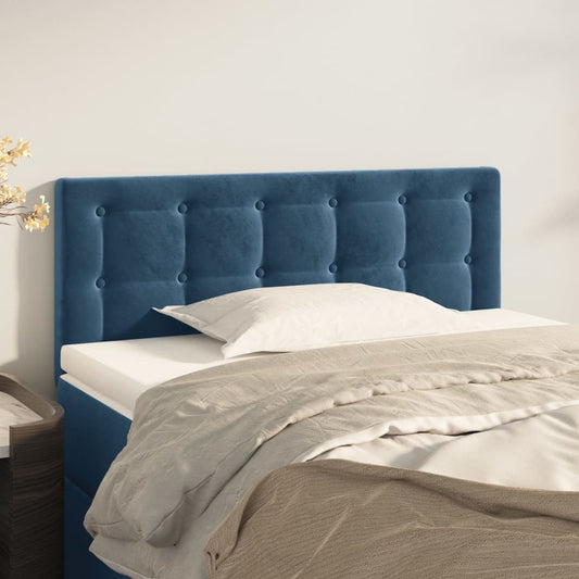 Hoofdbord 80x5x78/88 cm fluweel donkerblauw is nu te koop bij PeponiXL, paradijselijk wonen!