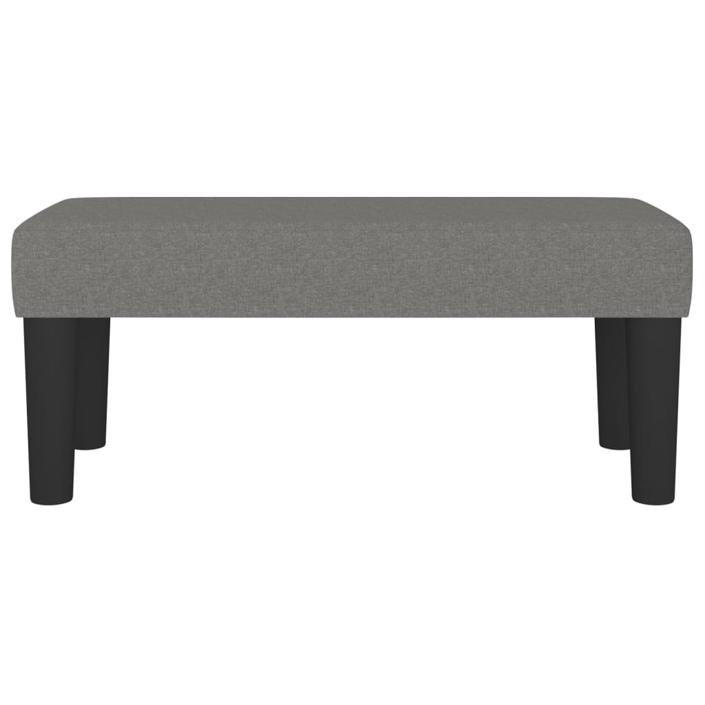 Bankje 70x30x30 cm stof donkergrijs is nu te koop bij PeponiXL, paradijselijk wonen!