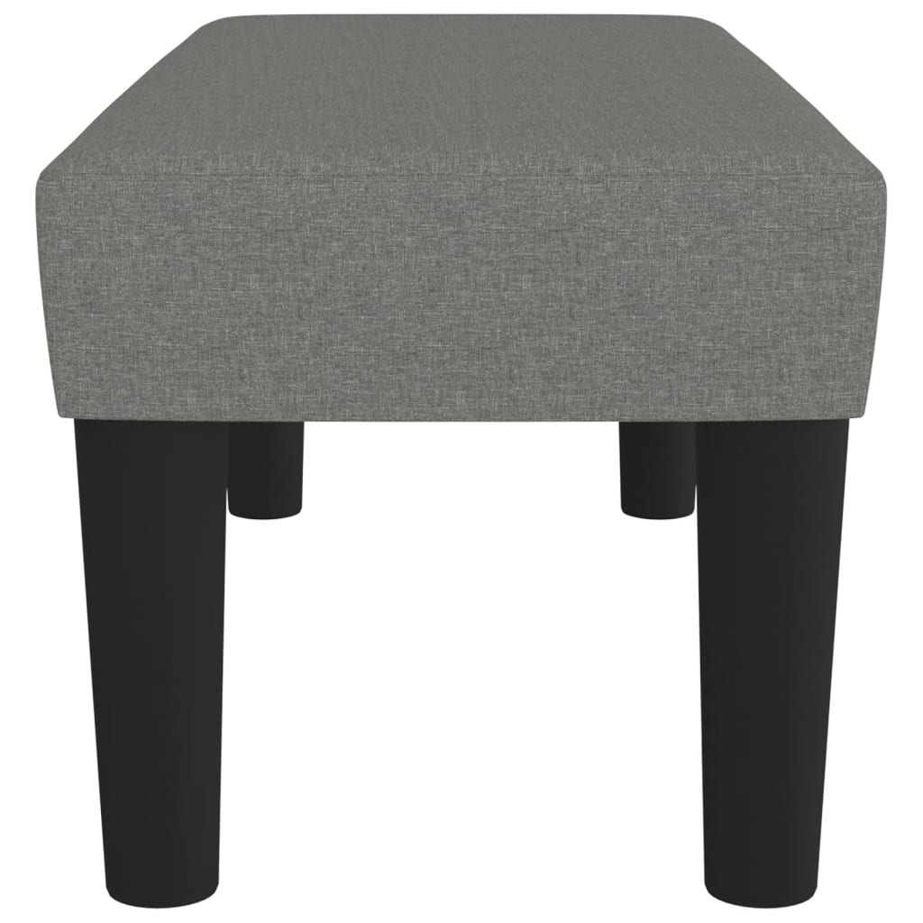 Bankje 70x30x30 cm stof donkergrijs is nu te koop bij PeponiXL, paradijselijk wonen!