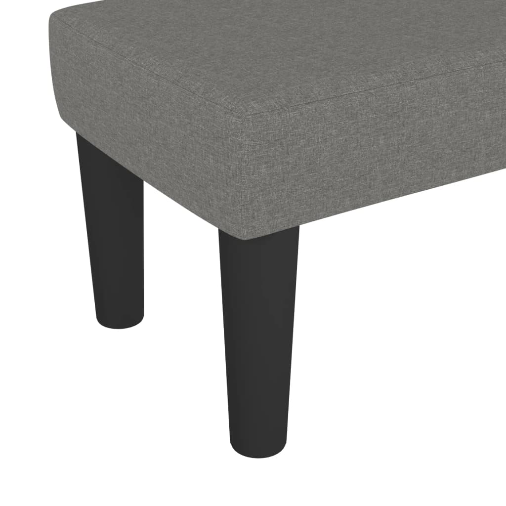 Bankje 70x30x30 cm stof donkergrijs is nu te koop bij PeponiXL, paradijselijk wonen!