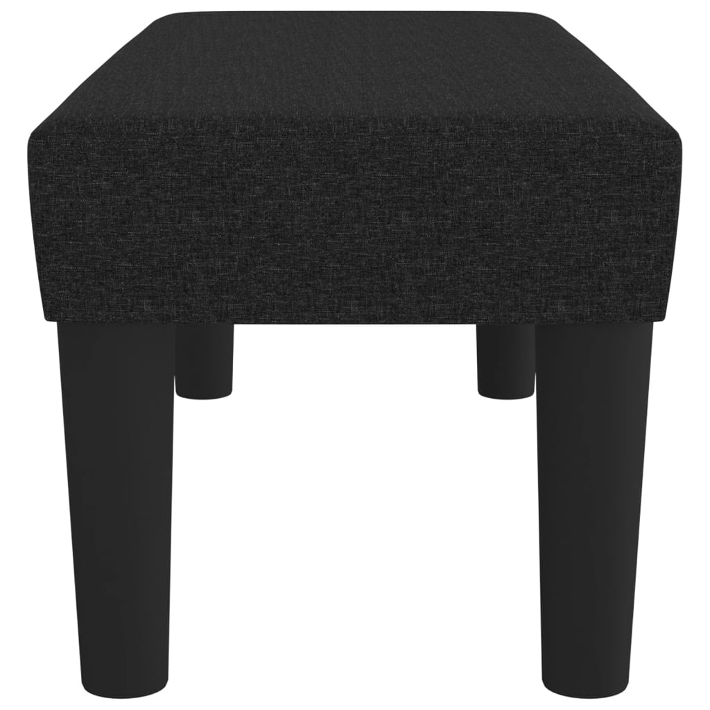 Bankje 70x30x30 cm stof zwart is nu te koop bij PeponiXL, paradijselijk wonen!
