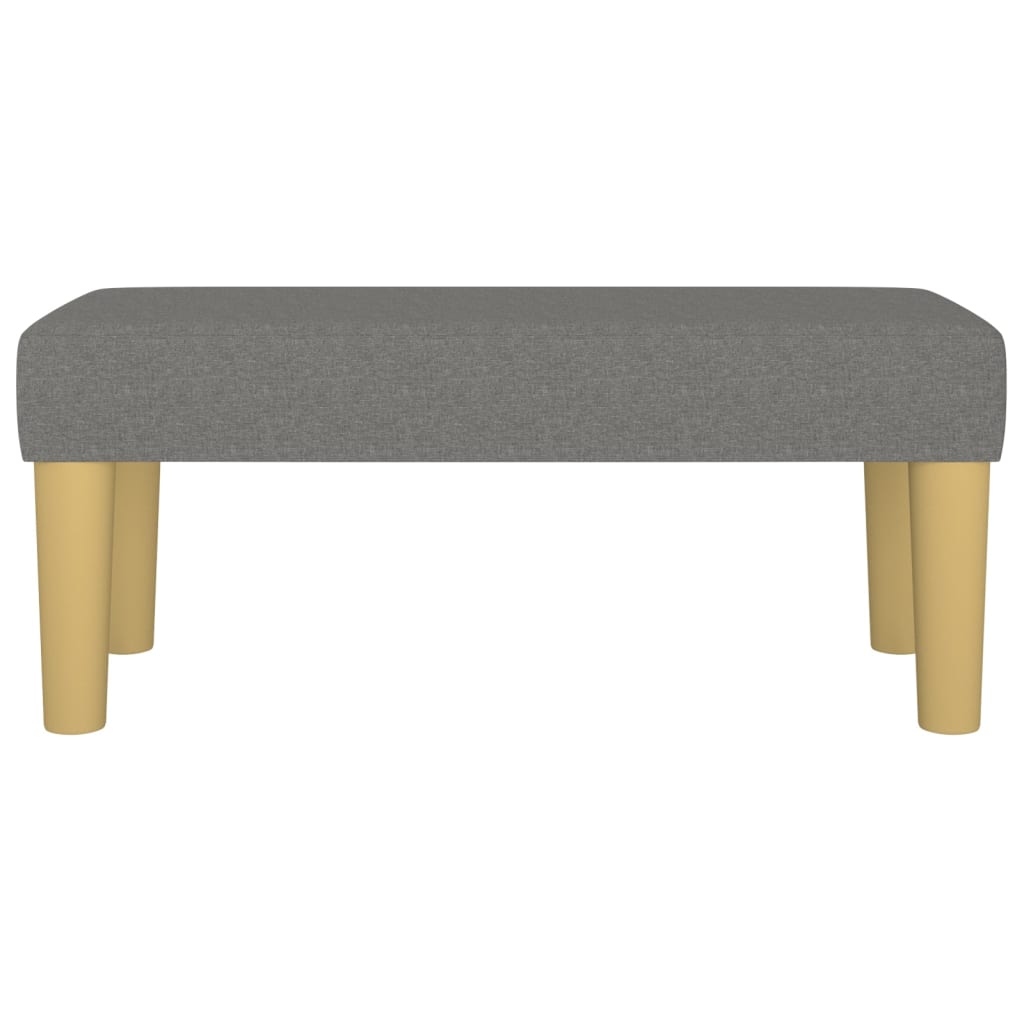 Bankje 70x30x30 cm stof donkergrijs is nu te koop bij PeponiXL, paradijselijk wonen!
