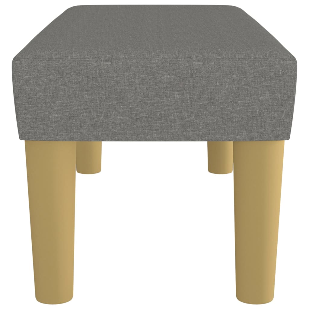 Bankje 70x30x30 cm stof donkergrijs is nu te koop bij PeponiXL, paradijselijk wonen!