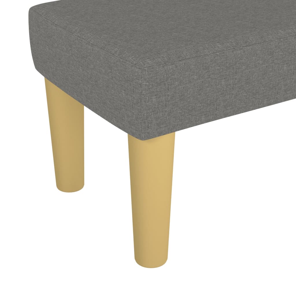 Bankje 70x30x30 cm stof donkergrijs is nu te koop bij PeponiXL, paradijselijk wonen!