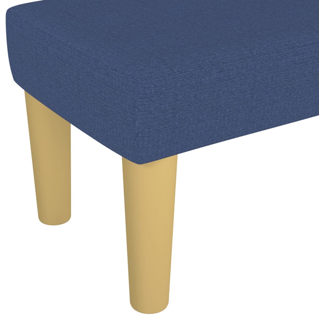 Bankje 70x30x30 cm stof blauw is nu te koop bij PeponiXL, paradijselijk wonen!