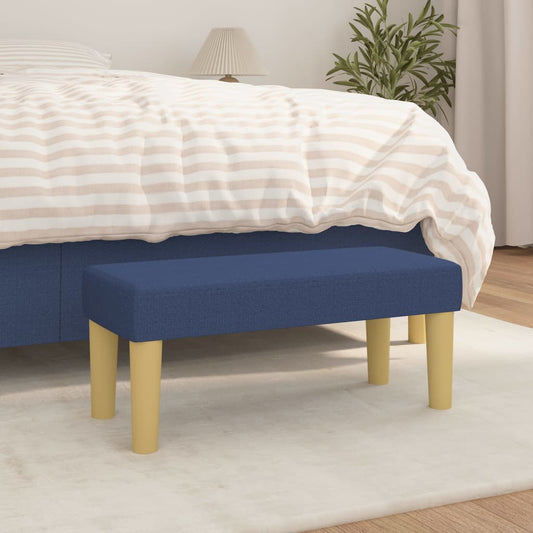 Bankje 70x30x30 cm stof blauw is nu te koop bij PeponiXL, paradijselijk wonen!