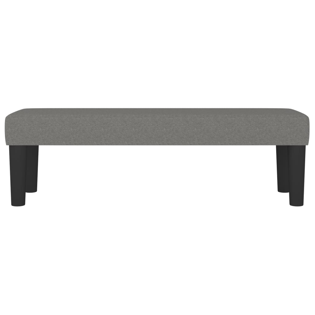 Bankje 100x30x30 cm stof donkergrijs is nu te koop bij PeponiXL, paradijselijk wonen!