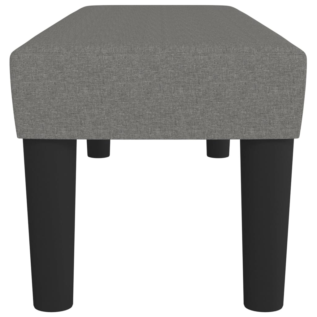 Bankje 100x30x30 cm stof donkergrijs is nu te koop bij PeponiXL, paradijselijk wonen!