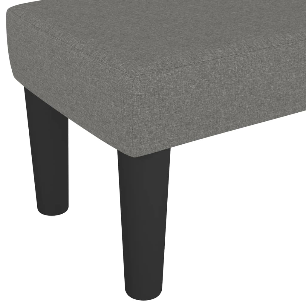 Bankje 100x30x30 cm stof donkergrijs is nu te koop bij PeponiXL, paradijselijk wonen!