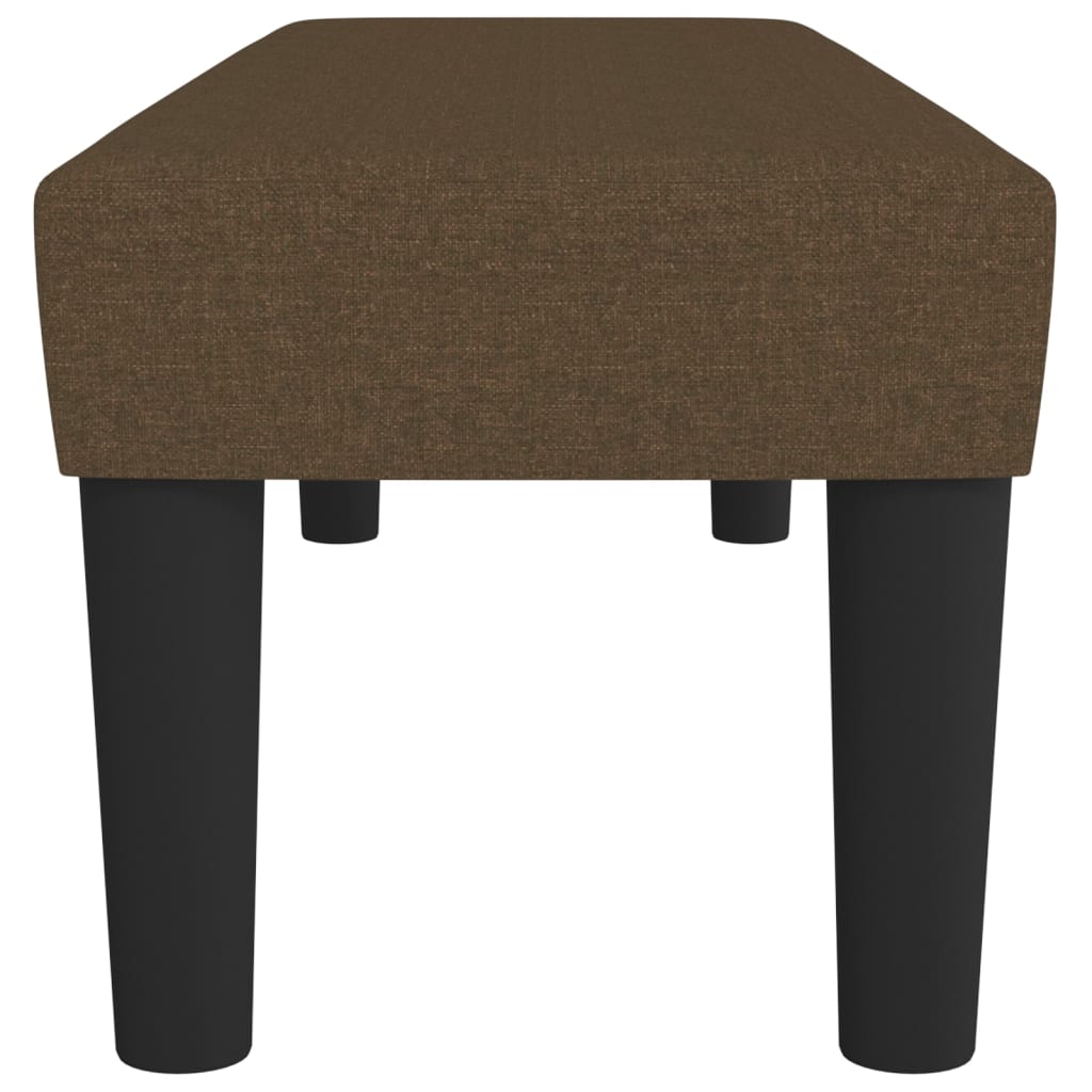 Bankje 100x30x30 cm stof donkerbruin is nu te koop bij PeponiXL, paradijselijk wonen!