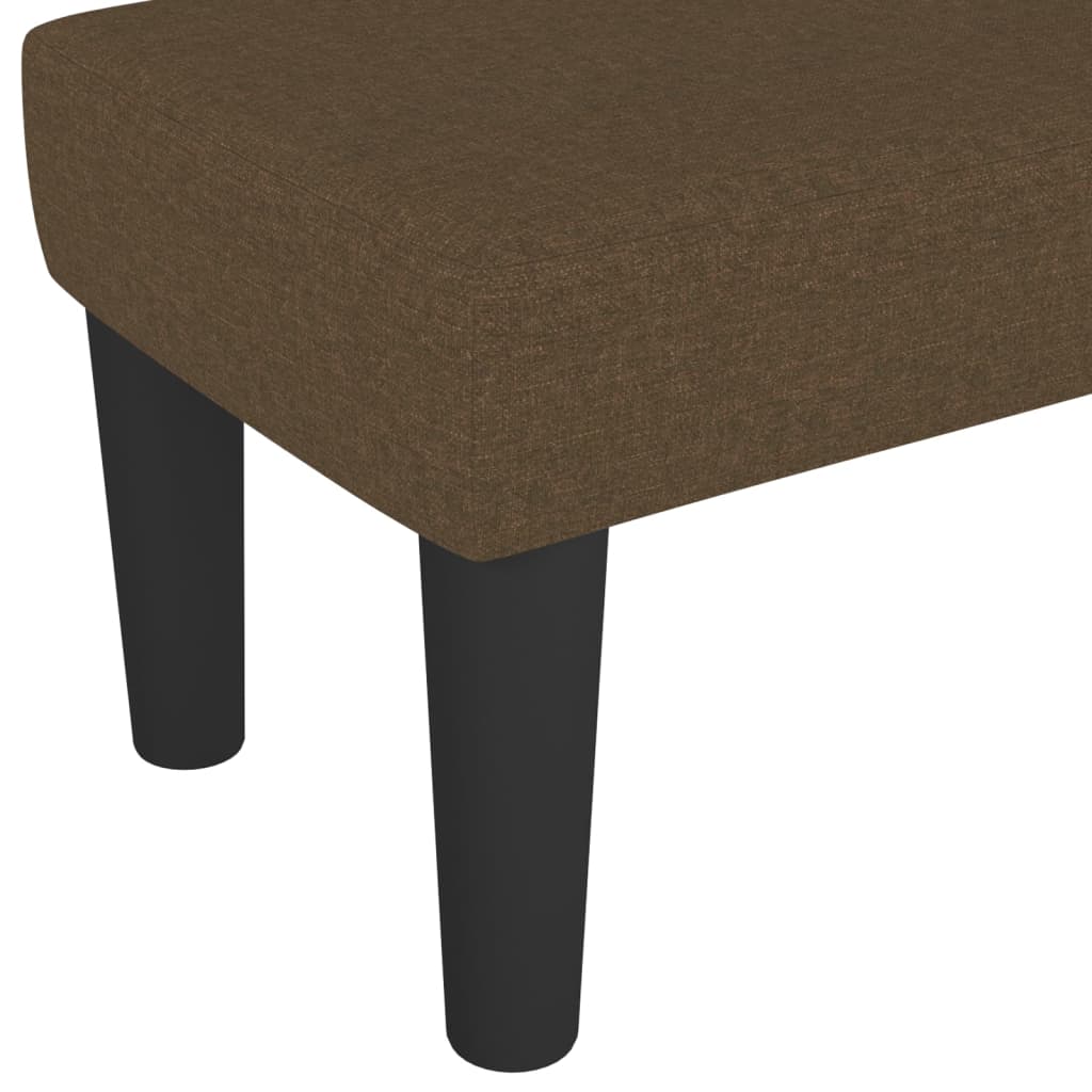 Bankje 100x30x30 cm stof donkerbruin is nu te koop bij PeponiXL, paradijselijk wonen!