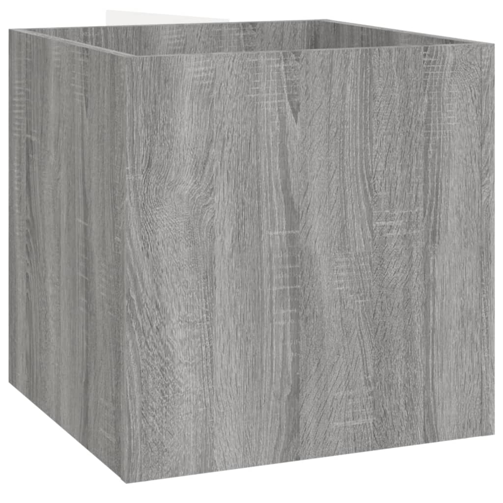 Garderobe set bewerkt hout grijs sonoma eikenkleurig is nu te koop bij PeponiXL, paradijselijk wonen!