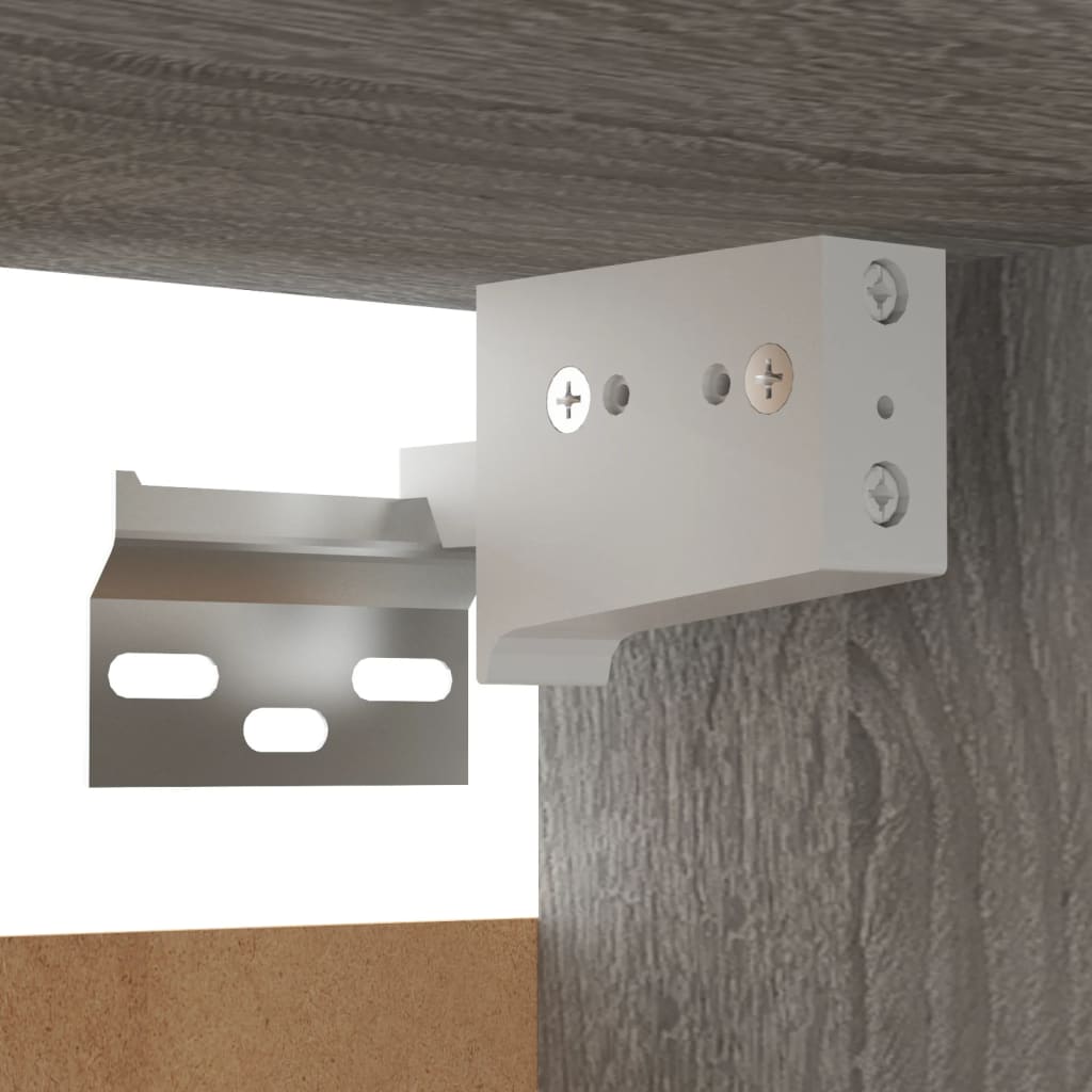 Tv-wandmeubelset bewerkt hout grijs sonoma eikenkleurig is nu te koop bij PeponiXL, paradijselijk wonen!