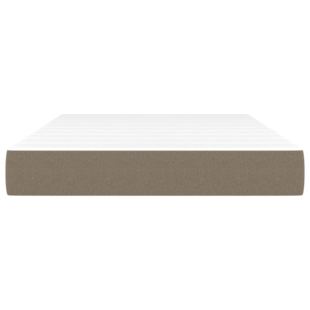 Pocketveringmatras 120x200x20 cm stof taupe is nu te koop bij PeponiXL, paradijselijk wonen!