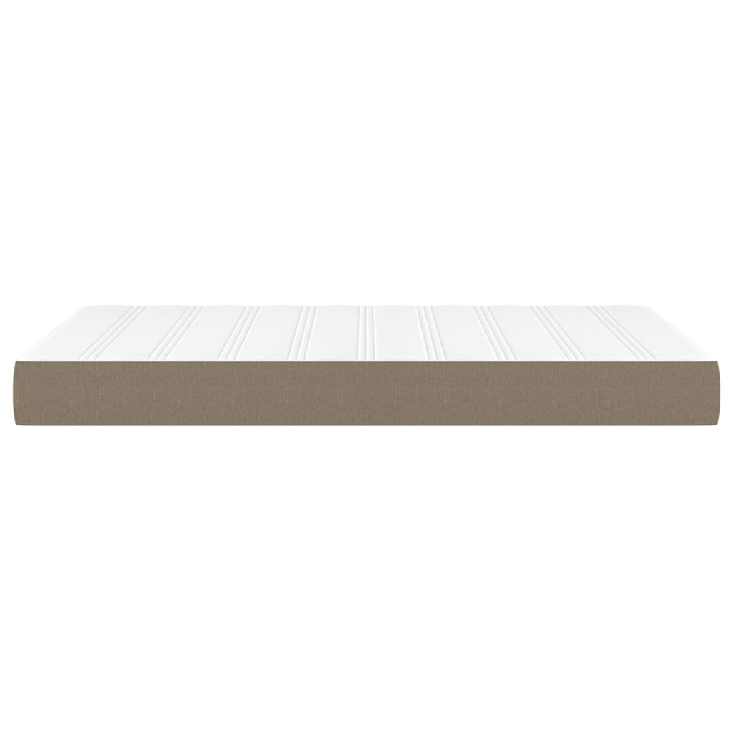 Pocketveringmatras 120x200x20 cm stof taupe is nu te koop bij PeponiXL, paradijselijk wonen!