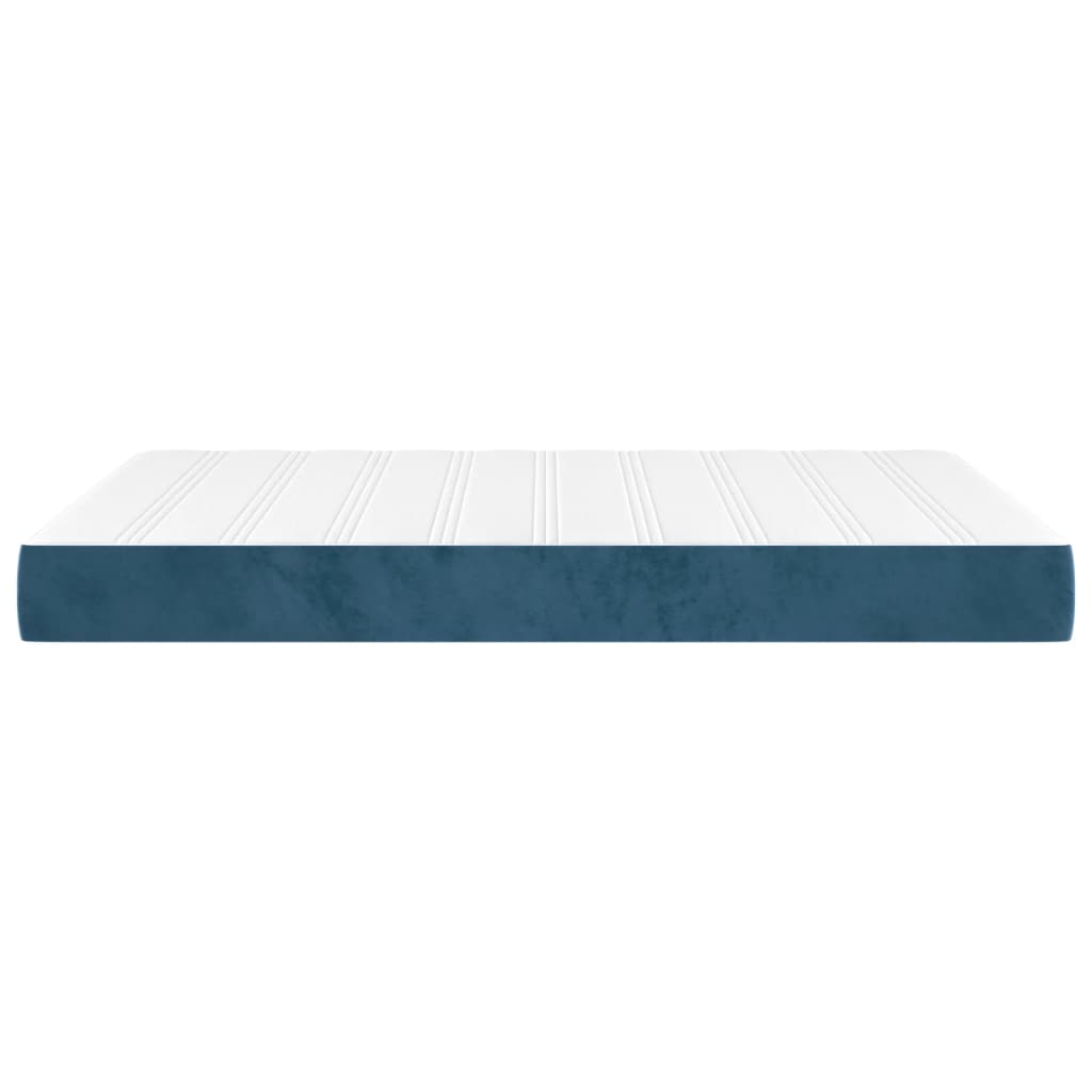 Pocketveringmatras medium 140x190x20 cm fluweel donkerblauw is nu te koop bij PeponiXL, paradijselijk wonen!