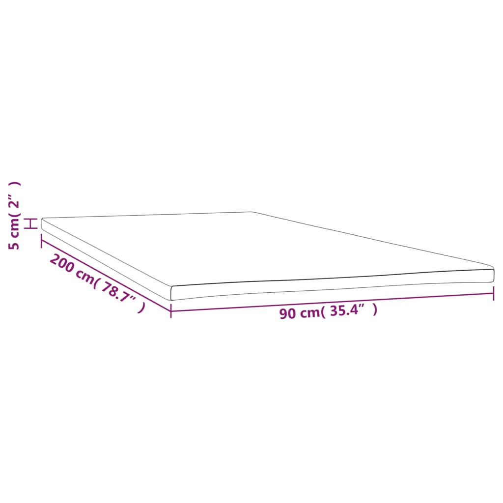 Dekmatras 90x200x5 cm is nu te koop bij PeponiXL, paradijselijk wonen!