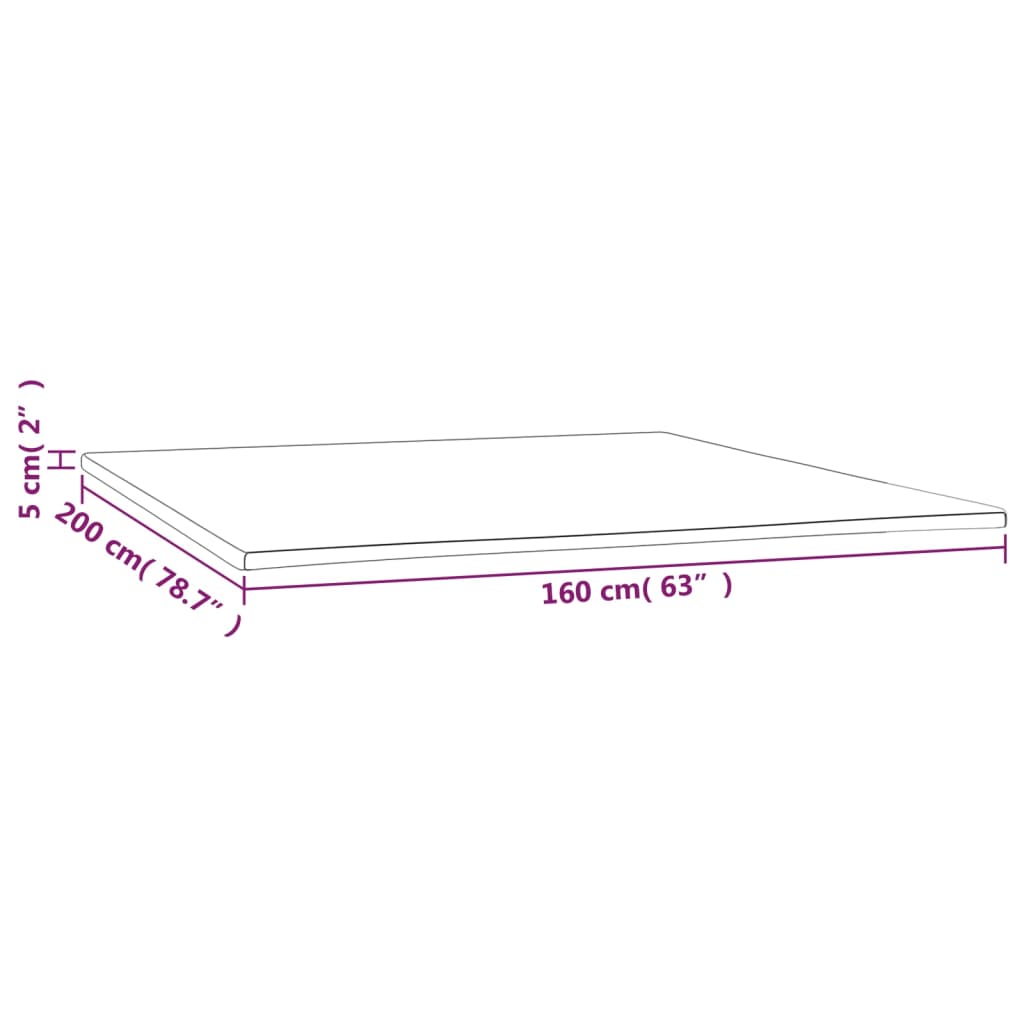 Dekmatras 160x200x5 cm is nu te koop bij PeponiXL, paradijselijk wonen!