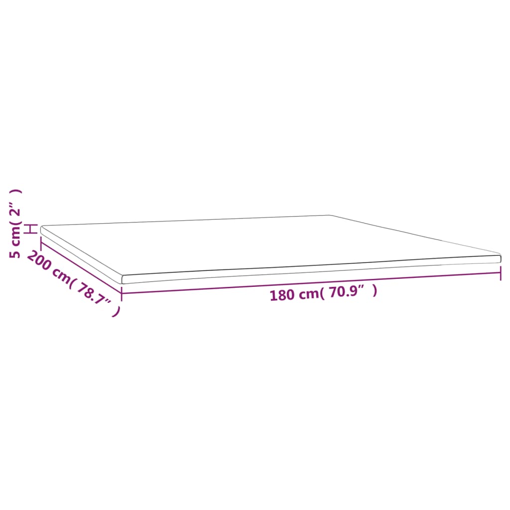 Dekmatras 180x200x5 cm is nu te koop bij PeponiXL, paradijselijk wonen!