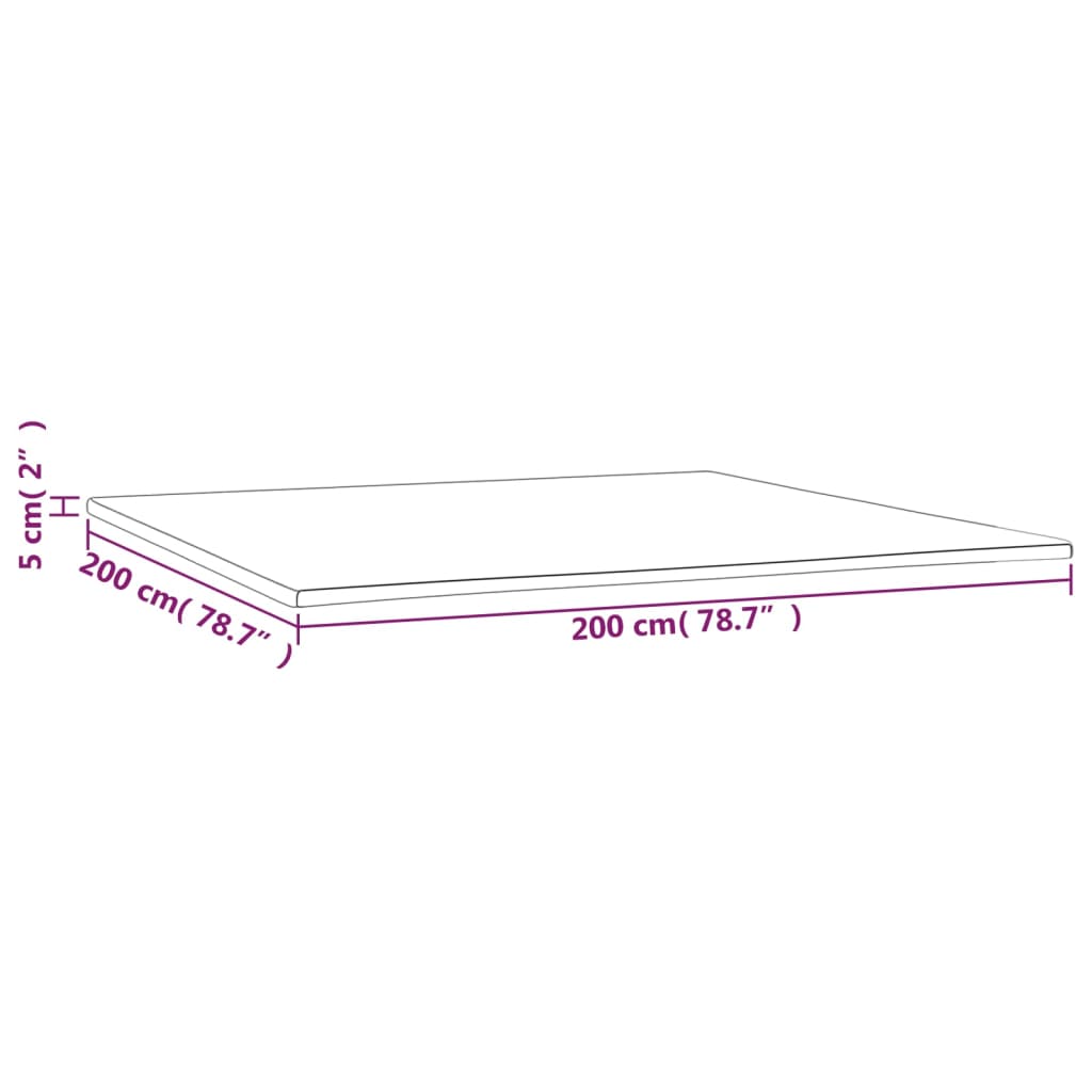 Dekmatras 200x200x5 cm is nu te koop bij PeponiXL, paradijselijk wonen!