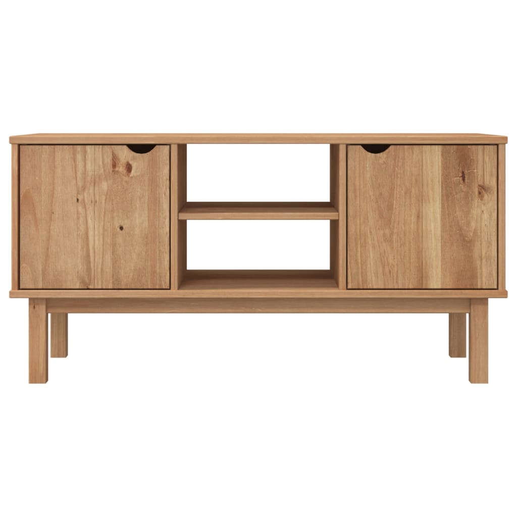Tv-meubel OTTA 113,5x43x57 cm massief grenenhout is nu te koop bij PeponiXL, paradijselijk wonen!