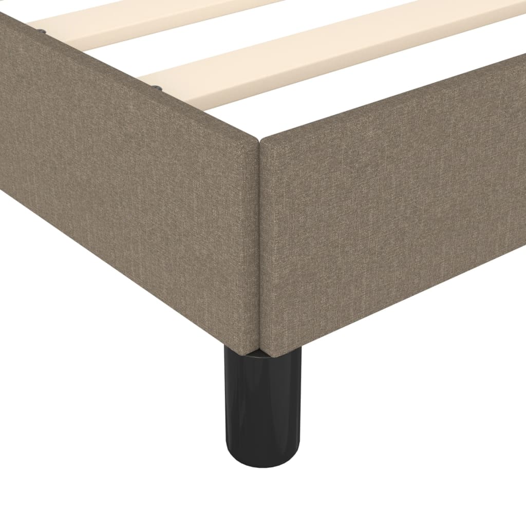 Bedframe zonder matras 80x200 cm stof taupe is nu te koop bij PeponiXL, paradijselijk wonen!