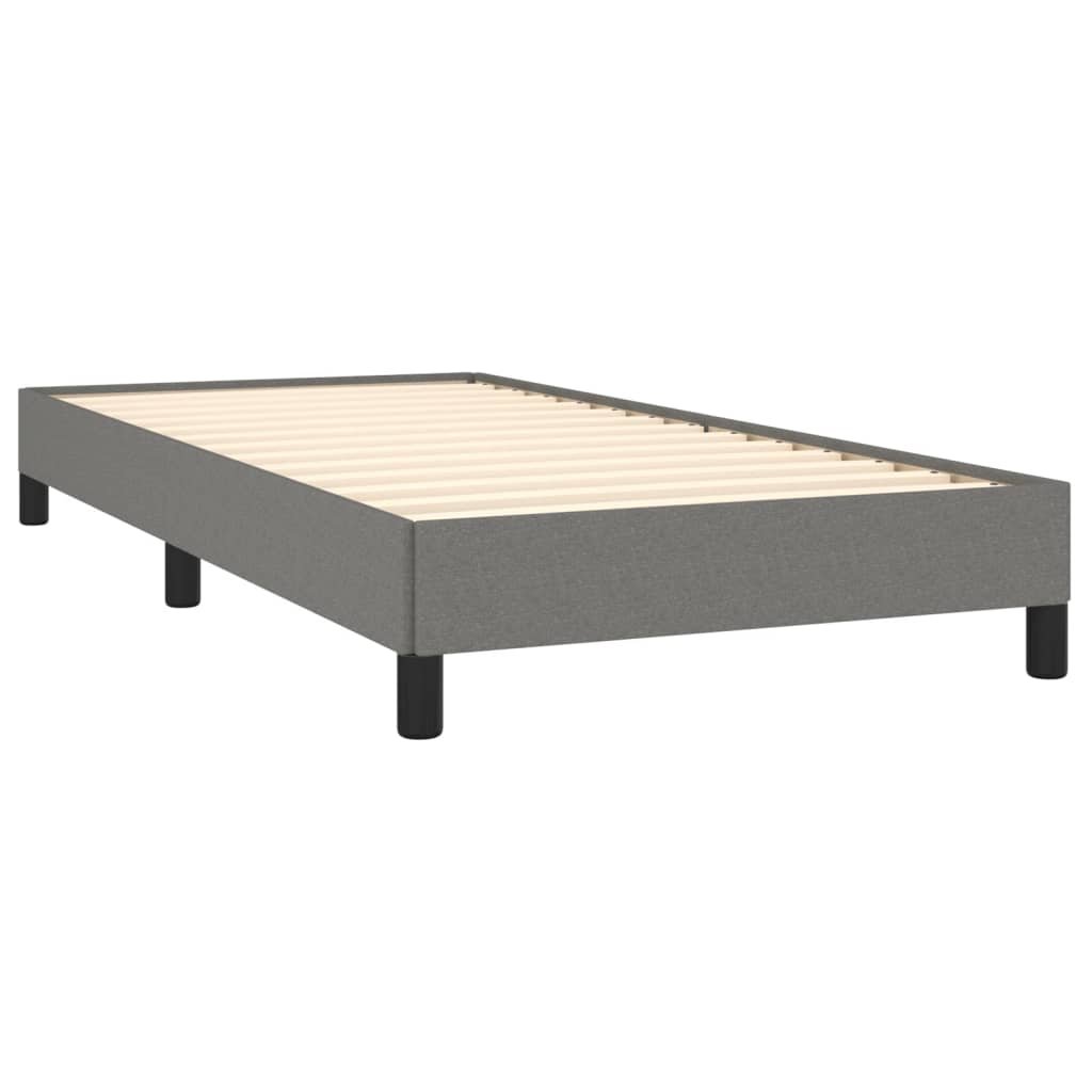 Bedframe zonder matras 90x200 cm stof donkergrijs is nu te koop bij PeponiXL, paradijselijk wonen!