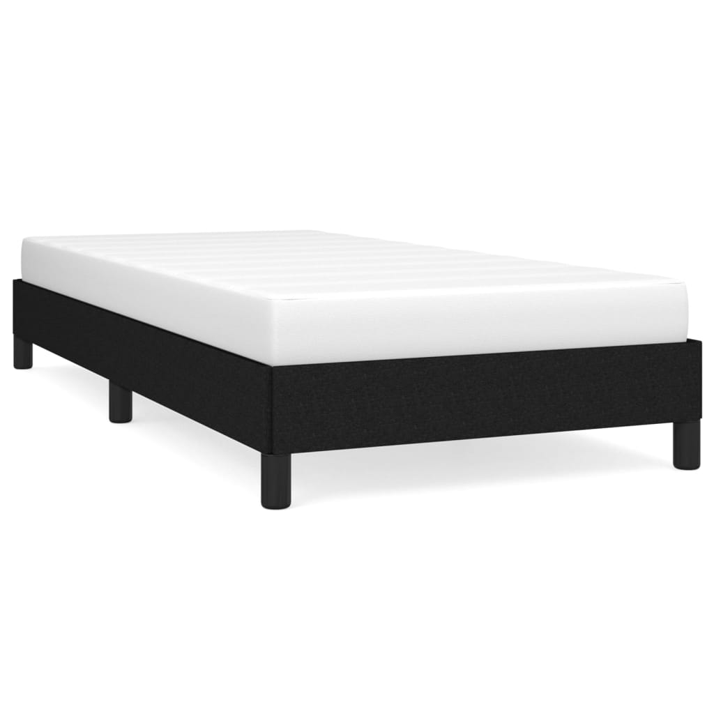 Bedframe zonder matras 90x200 cm stof zwart is nu te koop bij PeponiXL, paradijselijk wonen!