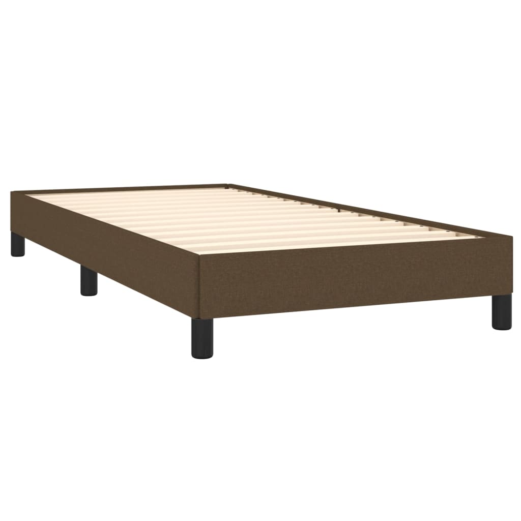 Bedframe zonder matras 90x200 cm stof donkerbruin is nu te koop bij PeponiXL, paradijselijk wonen!