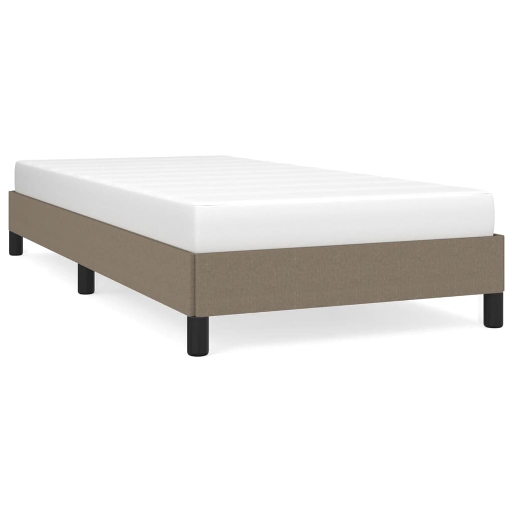 Bedframe zonder matras 90x200 cm stof taupe is nu te koop bij PeponiXL, paradijselijk wonen!