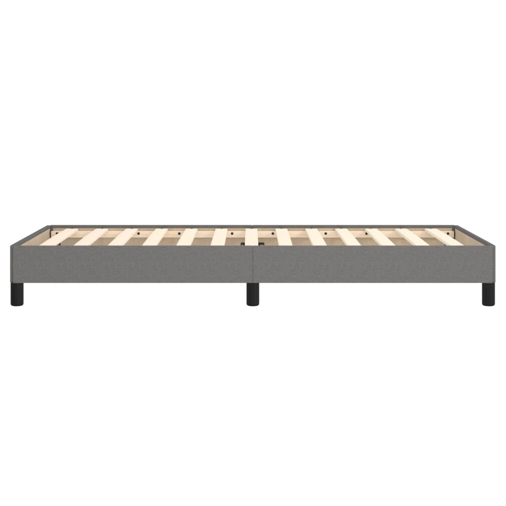 Bedframe zonder matras 100x200 cm stof donkergrijs is nu te koop bij PeponiXL, paradijselijk wonen!