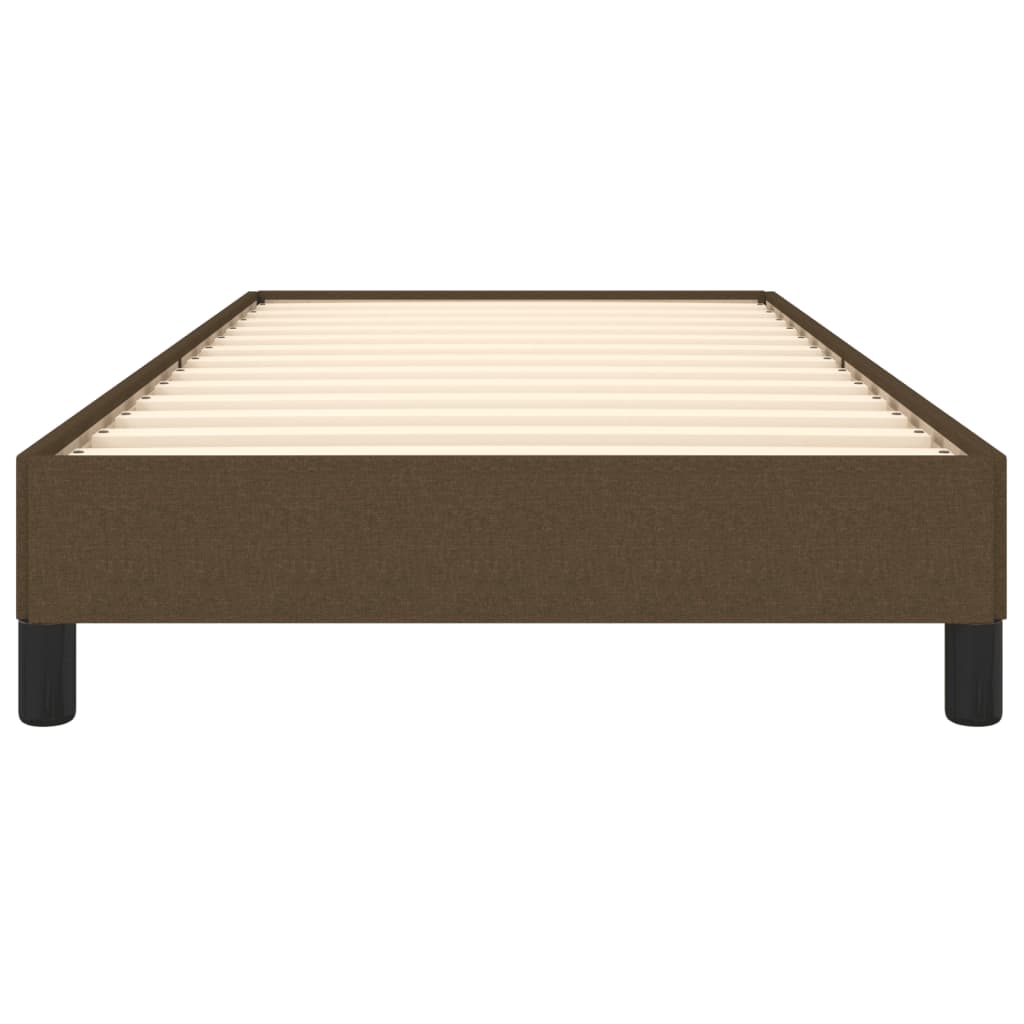 Bedframe zonder matras 100x200 cm stof donkerbruin is nu te koop bij PeponiXL, paradijselijk wonen!