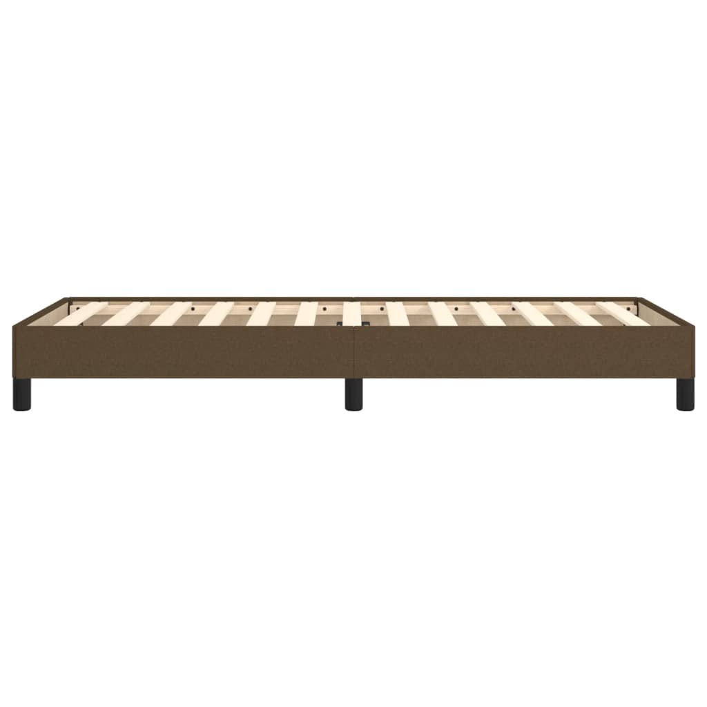 Bedframe zonder matras 100x200 cm stof donkerbruin is nu te koop bij PeponiXL, paradijselijk wonen!