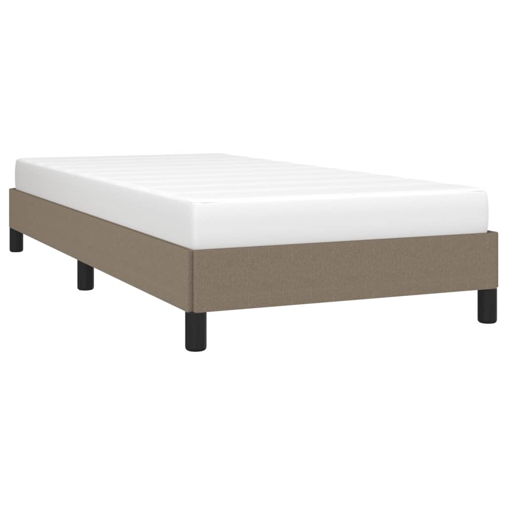 Bedframe zonder matras 100x200 cm stof taupe is nu te koop bij PeponiXL, paradijselijk wonen!