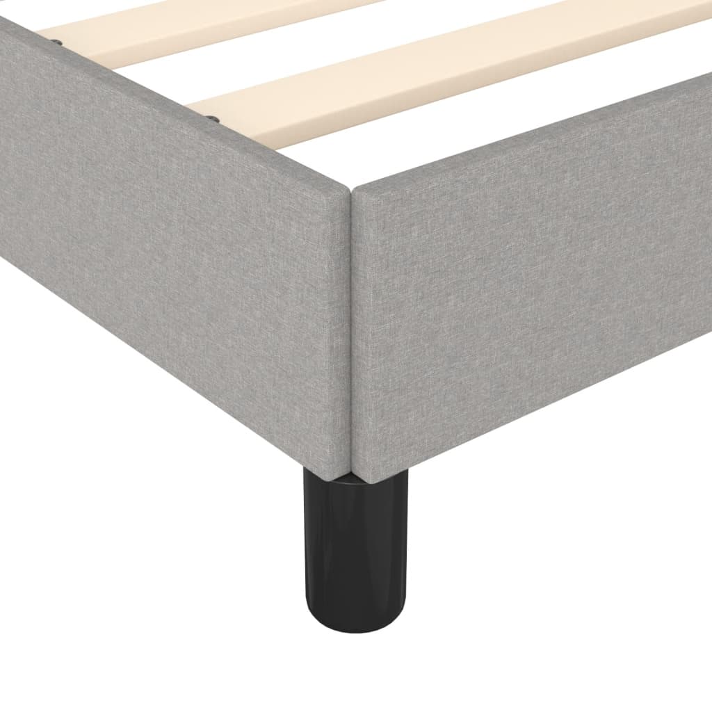 Bedframe zonder matras stof lichtgrijs 140x190 cm is nu te koop bij PeponiXL, paradijselijk wonen!