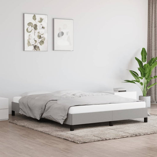 Bedframe zonder matras stof lichtgrijs 140x190 cm is nu te koop bij PeponiXL, paradijselijk wonen!