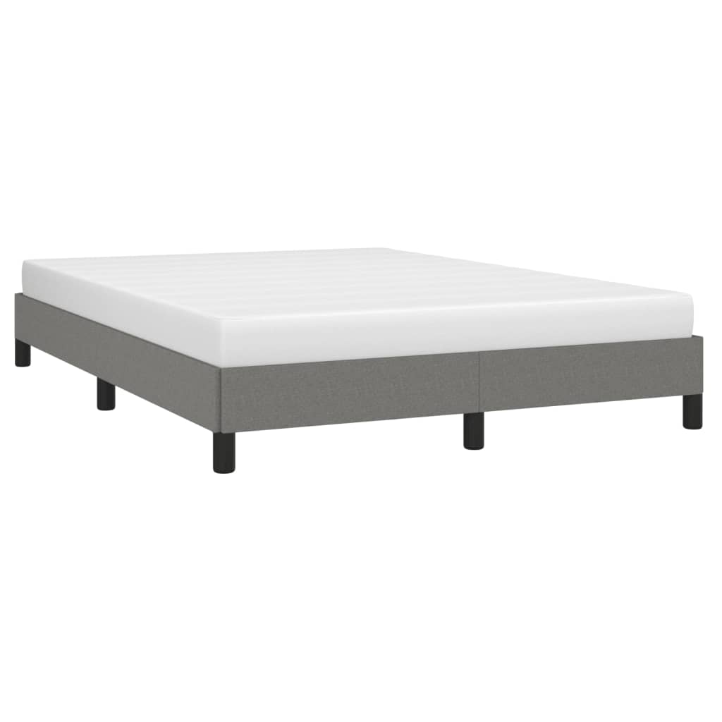 Bedframe zonder matras stof donkergrijs 140x190 cm is nu te koop bij PeponiXL, paradijselijk wonen!