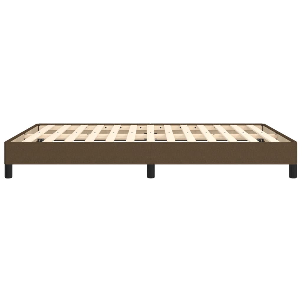 Bedframe zonder matras stof donkerbruin 140x190 cm is nu te koop bij PeponiXL, paradijselijk wonen!