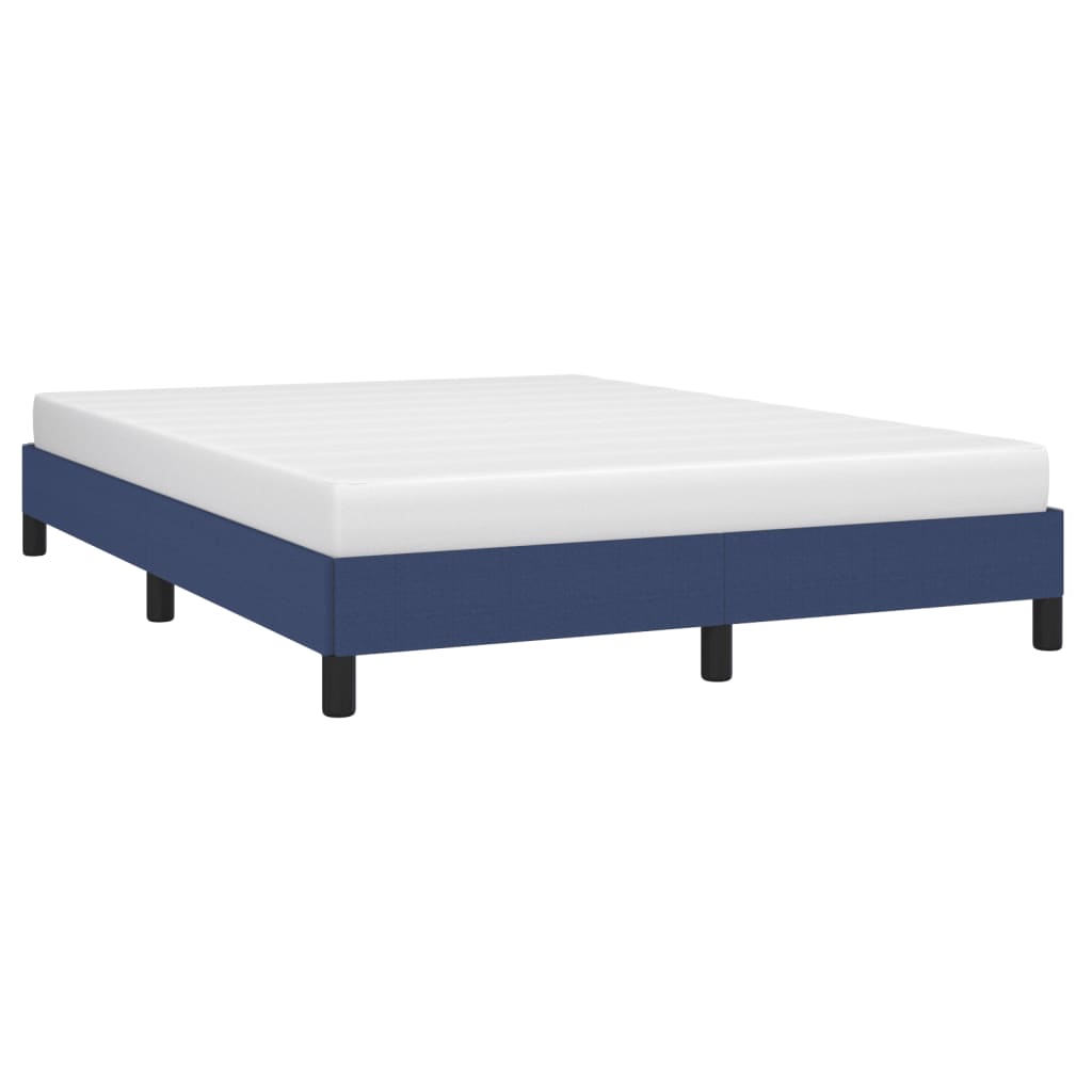 Bedframe zonder matras stof blauw 140x190 cm is nu te koop bij PeponiXL, paradijselijk wonen!
