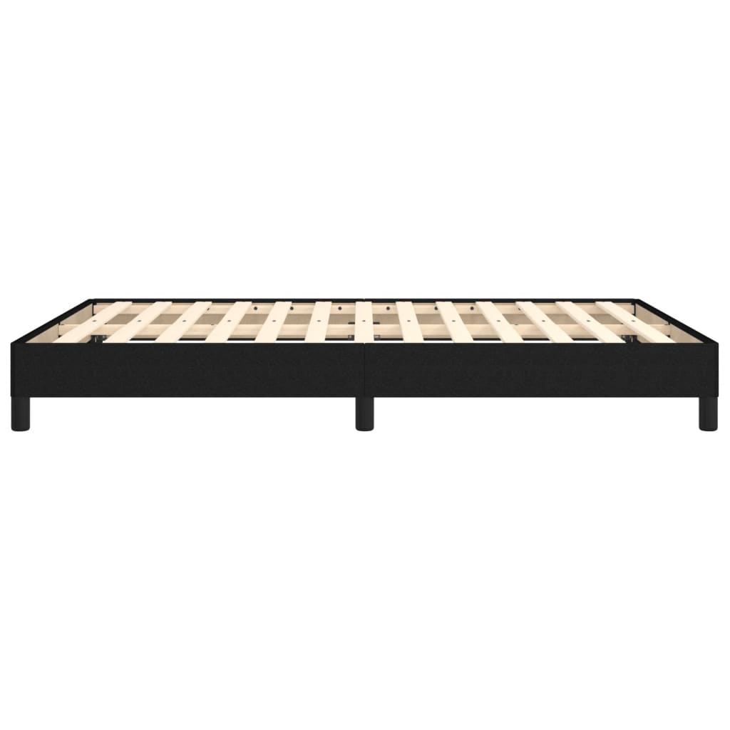 Bedframe zonder matras stof zwart 140x200 cm is nu te koop bij PeponiXL, paradijselijk wonen!
