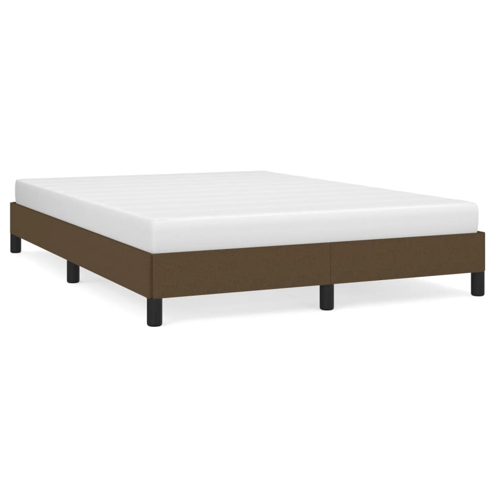Bedframe zonder matras stof donkerbruin 140x200 cm is nu te koop bij PeponiXL, paradijselijk wonen!