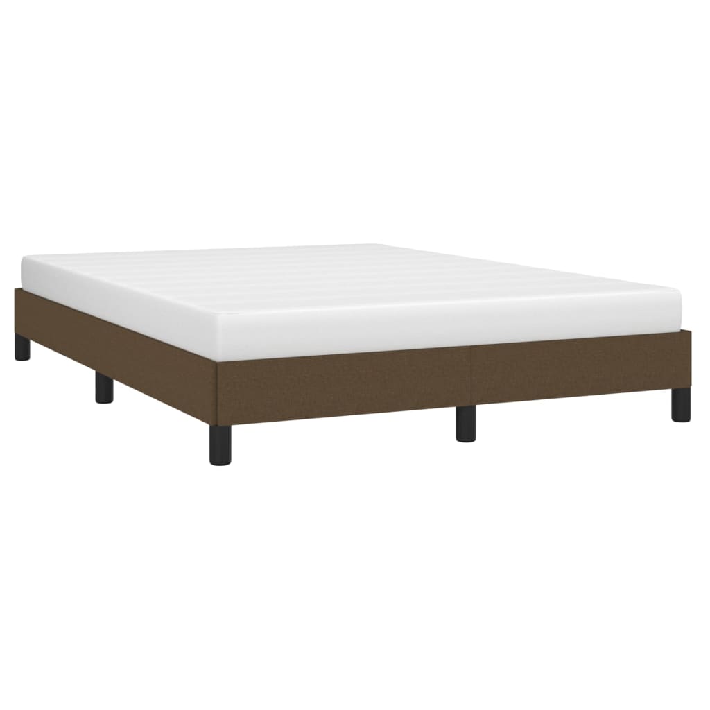 Bedframe zonder matras stof donkerbruin 140x200 cm is nu te koop bij PeponiXL, paradijselijk wonen!