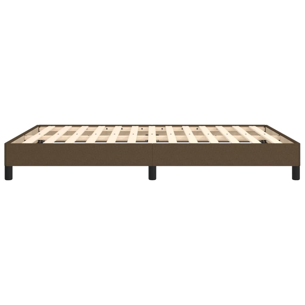 Bedframe zonder matras stof donkerbruin 140x200 cm is nu te koop bij PeponiXL, paradijselijk wonen!