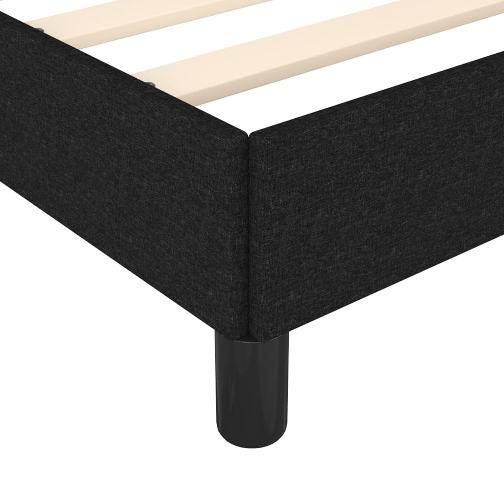 Bedframe zonder matras stof zwart 160x200 cm is nu te koop bij PeponiXL, paradijselijk wonen!