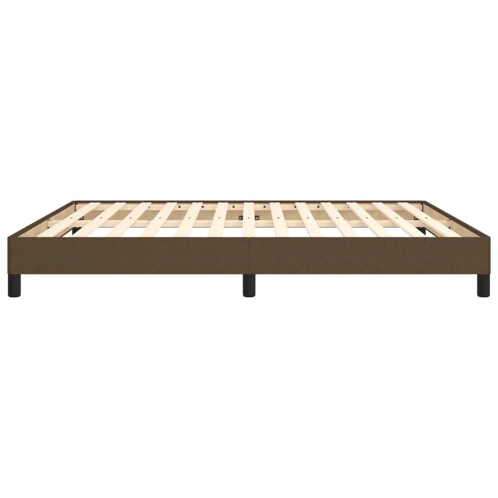 Bedframe zonder matras stof donkerbruin 160x200 cm is nu te koop bij PeponiXL, paradijselijk wonen!