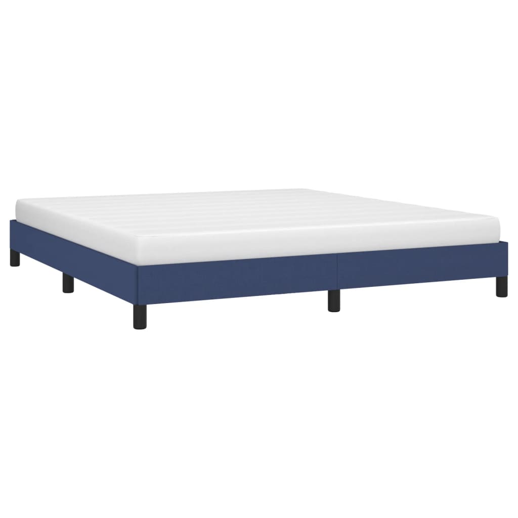 Bedframe zonder matras stof blauw 160x200 cm is nu te koop bij PeponiXL, paradijselijk wonen!