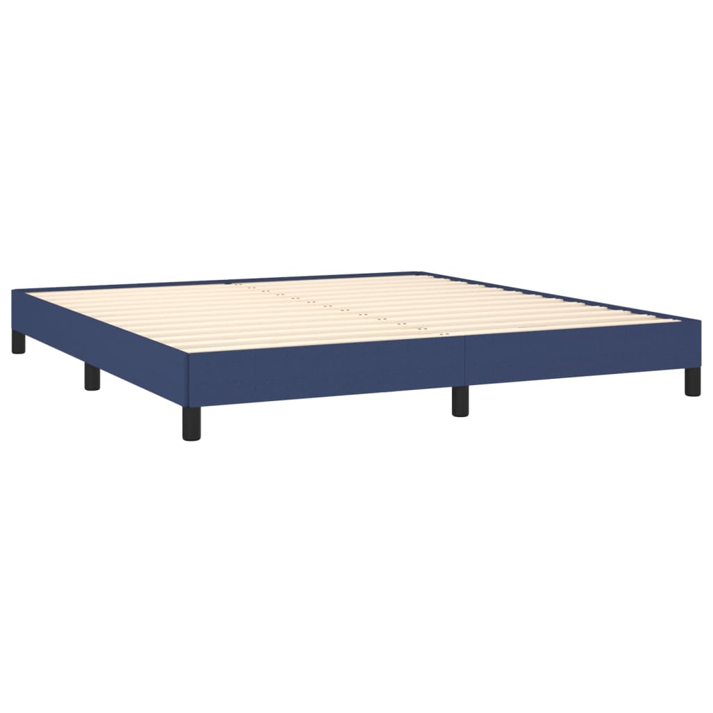 Bedframe zonder matras stof blauw 160x200 cm is nu te koop bij PeponiXL, paradijselijk wonen!