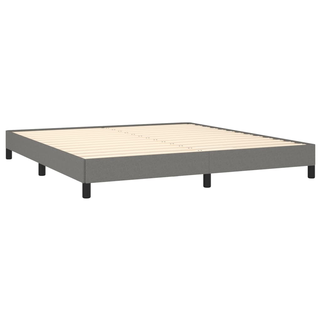Bedframe zonder matras stof donkergrijs 180x200 cm is nu te koop bij PeponiXL, paradijselijk wonen!