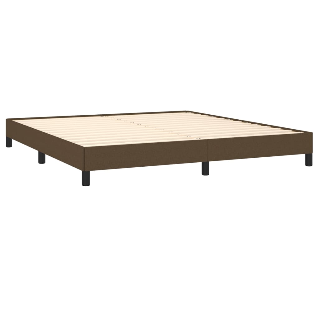 Bedframe zonder matras stof donkerbruin 180x200 cm is nu te koop bij PeponiXL, paradijselijk wonen!