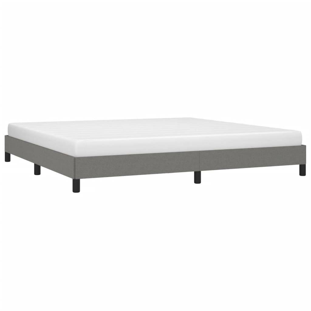 Bedframe zonder matras stof donkergrijs 200x200 cm is nu te koop bij PeponiXL, paradijselijk wonen!